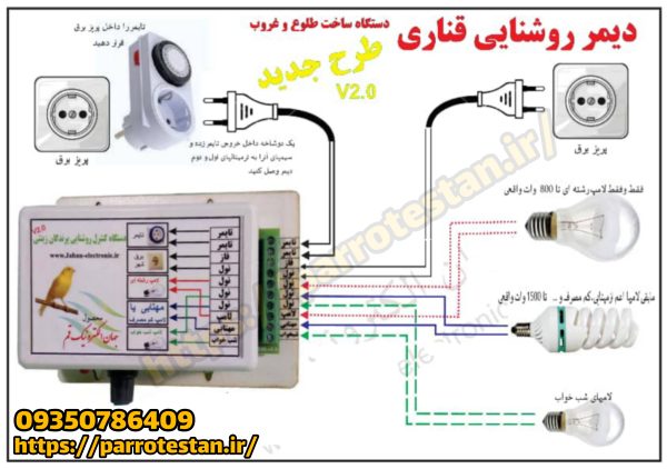 دیمر طلوع غروب مصنوعی ورژن جدید - Image 3