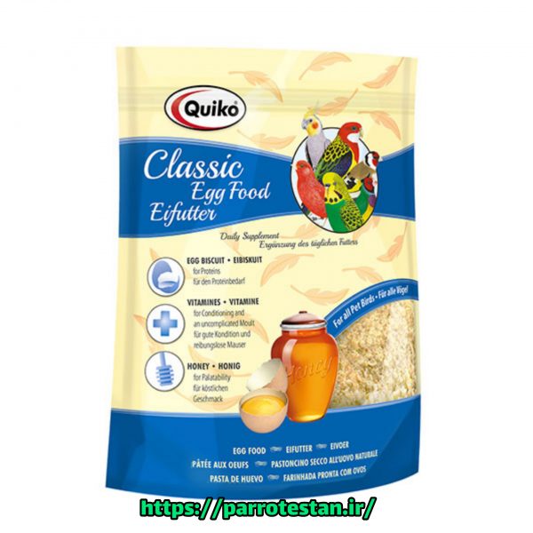 غذای تخم مرغی عسلی کلاسیک کویکوQuiko Classic Egg food