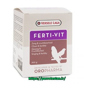 مکمل Ferti-Vit فرتی ویت ورسلاگا | تقویت تولیدمثل، تخم‌گذاری و آواز پرندگان زینتی - 200گرم