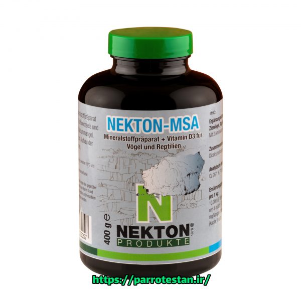 مکمل کلسیم و مواد معدنی پرندگان نکتون ام‌اس‌ای | NEKTON-MSA – Mineral & Calcium Supplement for Birds