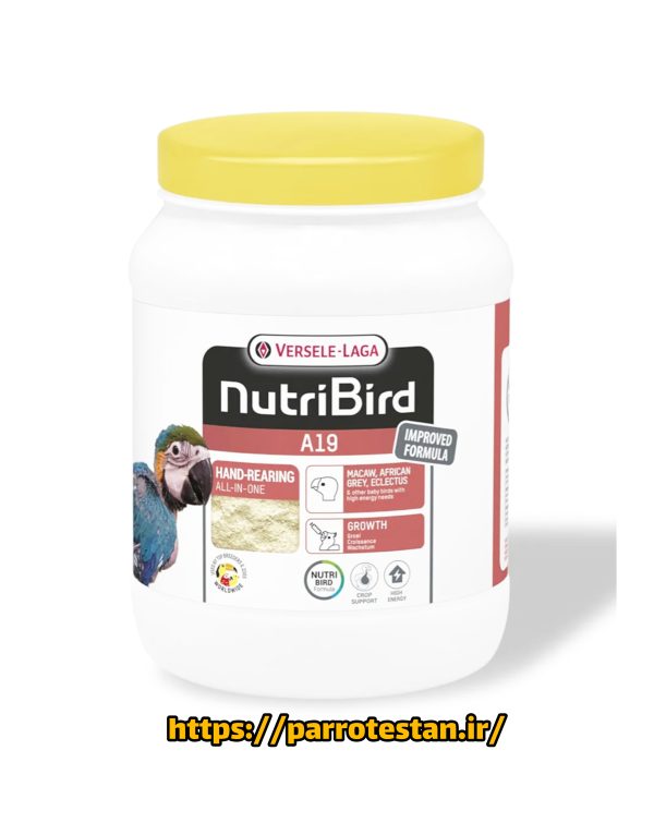 سرلاک Nutribird A19 ورسلاگا | غذای دستی جوجه طوطی‌های بزرگ‌جثه و طوطی‌سانان اگزوتیک - Image 4
