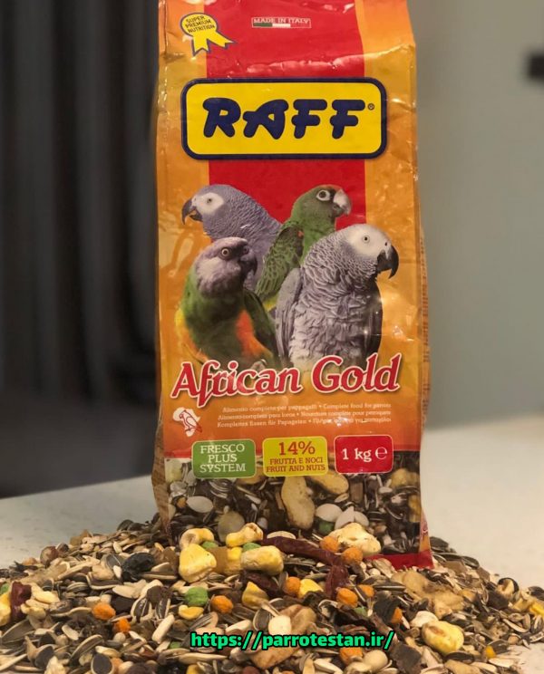 خوراك ويژه طوطي سانانAfrican gold RAFF