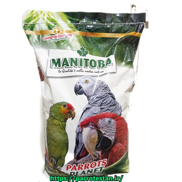 دان مخلوط منیتوبا طوطی سانان بزرگ و متوسط PARROTS PLANET MANITOBA   دان مخلوطی برای طوطی های  استوایی مانیتوبا