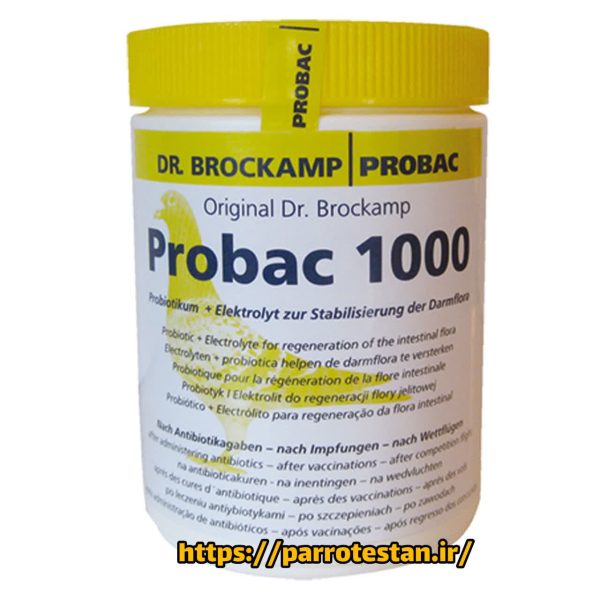 پروباک 1000 Dr. Brockamp – مکمل پروبیوتیک و الکترولیت برای پرندگان زینتی و کبوتر